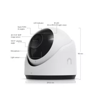 Ubiquiti UVC-G6-Turret-W - UniFi Protect G6 Turret, bijela