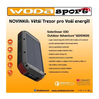 Wodasport - X30 - Solarna baterija Wodasport® SolarDozer X30, Outdoor Adventure™ 30100 mAh 7 u 1