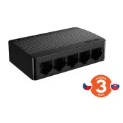 Tenda SG105M - 5x Gigabit Desktop Ethernet Mini Switch, 10/100/1000 Mb/s, 10Gb/s, bez ventilatora