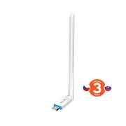 Tenda U2v5 AX300 WiFi 6 USB adapter, 286 Mb/s, 802.11ax/b/g/n, 6 dBi, Soft AP, Win 7/10/11, Linux