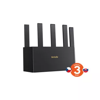 Tenda TX2L Pro AX1500 WiFi 6 Mesh Router, 1x GWAN, 3x GLAN, IPv6, 5x 6dBi antena, WPA3, CZ App