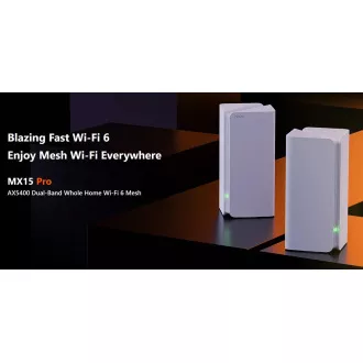Tenda Nova MX15 Pro (2 paketa) WiFi 6 AX5400 Mesh Gigabitni sustav, 6x GLAN/GWAN, WPA3, VPN, CZ aplikacija