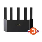 Tenda TX12L Pro AX3000 WiFi 6 isprepleteni usmjerivač, 1x GWAN, 3x GLAN, IPv6, 5x 6dBi, WPA 3, CZ aplikacija