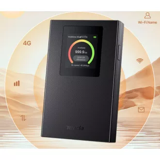 Tenda 4G185v4 4G LTE Mobile AX300 Wi-Fi baterijski modemski usmjerivač, LCD, WPA 3, USB-C Tenda 4G185v4 4G LTE Mobile AX300 Wi-Fi baterijski modemski usmjerivač, LCD, WPA 3, USB-C