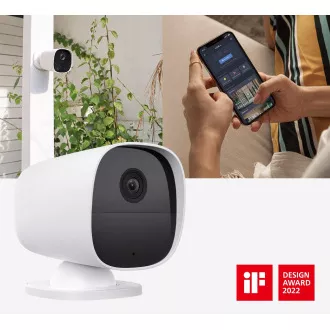 iGET SECURITY EP26 Bijela - WiFi baterija FullHD kamera, IP65, zvuk, neovisna i za alarm M5-4G CZ