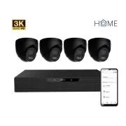 iGET HOME N85P4 - kamera NVR PoE set 3K rezolucije, 8CH NVR + 4x kamera sa zvukom, IR i LED