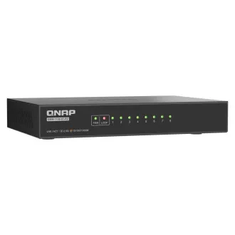 QNAP preklopnik QSW-1108-8T-R2 (8x 2.5GbE port, pasivno hlađenje, podrška 100M/ 1G/ 2.5G)