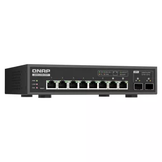 QNAP preklopnik QSW-L3208-2C6T (6x 10GbE priključak, 2x 10G SFP+/NBASE-T kombinirani, Lite Managed)