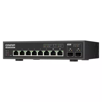 QNAP preklopnik QSW-L3208-2C6T (6x 10GbE priključak, 2x 10G SFP+/NBASE-T kombinirani, Lite Managed)