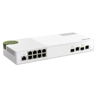QNAP upravljani preklopnik QSW-M2108-2C (8x 2.5GbE RJ45 i 2x kombinirani 10GbE SFP+ / RJ-45)