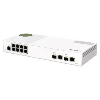 QNAP upravljani preklopnik QSW-M2108-2C (8x 2.5GbE RJ45 i 2x kombinirani 10GbE SFP+ / RJ-45)