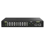 QNAP upravljani prekidač QSW-M2116P-2T2S (16x 2.5GbE PoE+ RJ45 / 2x 10GbE RJ45 PoE++ / 2x 10GbE SFP+)