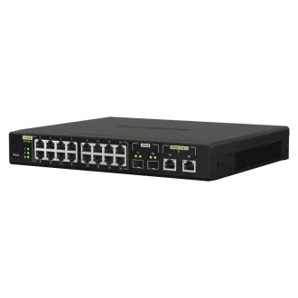 QNAP upravljani prekidač QSW-M2116P-2T2S (16x 2.5GbE PoE+ RJ45 / 2x 10GbE RJ45 PoE++ / 2x 10GbE SFP+)