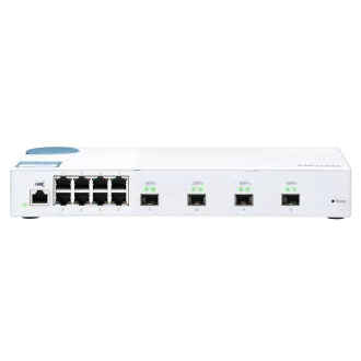 QNAP upravljani preklopnik QSW-M408S (12 portova: 8x gigabitni port + 4x 10G SFP+ portovi)