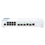 QNAP upravljani preklopnik QSW-M408-2C (12 portova: 8x gigabitni port + 4x 10G SFP+ /2x 10GbE kombinirani portovi)