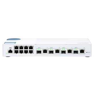 QNAP upravljani prekidač QSW-M408-4C (12 portova: 8x Gigabit port + 4x 10G SFP+ / 10GbE kombinirani portovi)
