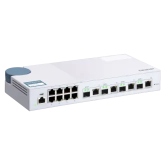 QNAP upravljani prekidač QSW-M408-4C (12 portova: 8x Gigabit port + 4x 10G SFP+ / 10GbE kombinirani portovi) QNAP upravljani prekidač QSW-M408-4C (12 portova: 8x Gigabit port + 4x 10G SFP+ / 10GbE kombinirani portovi)