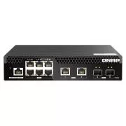 QNAP upravljani preklopnik QSW-M2106R-2S2T (6x 2.5GbE RJ45, 2x 10GbE RJ45, 2x 10GbE SFP+, uska širina)