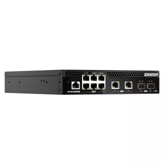 QNAP upravljani preklopnik QSW-M2106R-2S2T (6x 2.5GbE RJ45, 2x 10GbE RJ45, 2x 10GbE SFP+, uska širina)