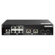 QNAP upravljani preklopnik QSW-M2106R-2S2T (6x 2.5GbE RJ45, 2x 10GbE RJ45, 2x 10GbE SFP+, uska širina)