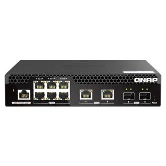 QNAP upravljani preklopnik QSW-M2106R-2S2T (6x 2.5GbE RJ45, 2x 10GbE RJ45, 2x 10GbE SFP+, uska širina) QNAP upravljani preklopnik QSW-M2106R-2S2T (6x 2.5GbE RJ45, 2x 10GbE RJ45, 2x 10GbE SFP+, uska širina)