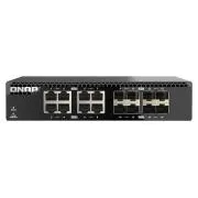 QNAP preklopnik QSW-3216R-8S8T (8x 10G GbE portova + 8x 10G SFP+ portova, polovična širina)