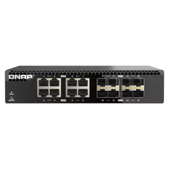 QNAP preklopnik QSW-3216R-8S8T (8x 10G GbE portova + 8x 10G SFP+ portova, polovična širina)