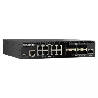 QNAP preklopnik QSW-3216R-8S8T (8x 10G GbE portova + 8x 10G SFP+ portova, polovična širina)