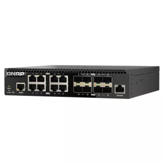 QNAP upravljani prekidač QSW-M3212R-8S4T (4x 10GbE porta + 8x 10G SFP+ porta, pola širine)