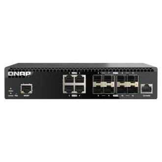QNAP upravljani prekidač QSW-M3212R-8S4T (4x 10GbE porta + 8x 10G SFP+ porta, pola širine)