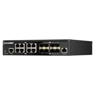 QNAP upravljani prekidač QSW-M3212R-8S4T (4x 10GbE porta + 8x 10G SFP+ porta, pola širine)