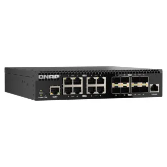 QNAP upravljani prekidač QSW-M3212R-8S4T (4x 10GbE porta + 8x 10G SFP+ porta, pola širine)