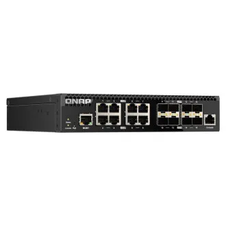 QNAP upravljani prekidač QSW-M3212R-8S4T (4x 10GbE porta + 8x 10G SFP+ porta, pola širine)