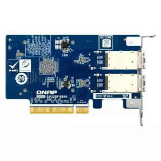 QNAP QXG-25G2SF-E810 - 2x 25GbE SFP28, PCIe Gen3 x8