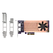 QNAP QM2 serija, 2 x PCIe 2280 M.2 SSD utora, PCIe Gen3 x 4, 2 x Intel I225LM 2.5GbE NBASE-T port