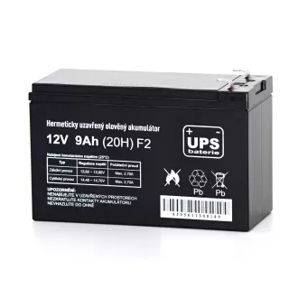 UPS baterija 12V 9Ah F2 UPS baterija 12V 9Ah F2
