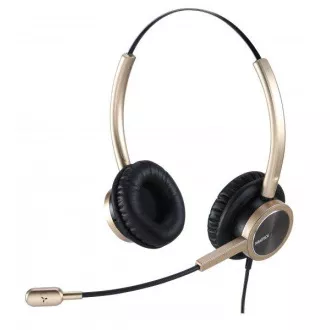 WELL Mairdi MRD-809DG, slušalice za dva uha, zlatne