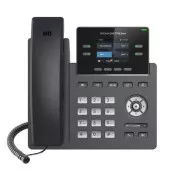 Grandstream GRP2612P, 2.4" TFT trakasti zaslon, 2 SIP računa, 4 programska porta, 16 BLF portova, PoE, 10/100Mbps
