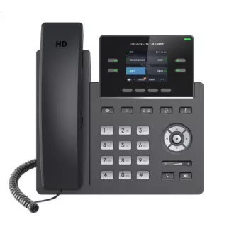 Grandstream GRP2612, 2.4" TFT trakasti zaslon, 2 SIP računa, 4 programska terminala, 16 BLF terminala, dvostruki port 10/100 Mb