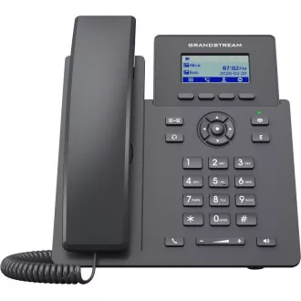 Grandstream GRP2601P SIP telefon, 2.21" LCD zaslon, 2 SIP računa, 100Mbit port, PoE
