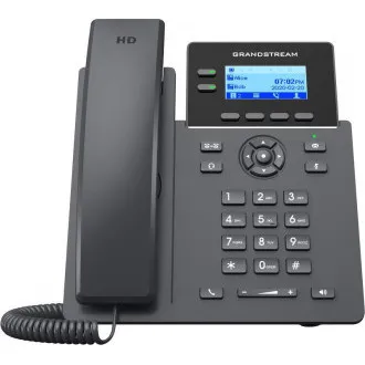 Grandstream GRP2602P SIP telefon, 2,21" LCD zaslon s pozadinskim osvjetljenjem, 4 SIP računa, 2x100Mbit port, PoE