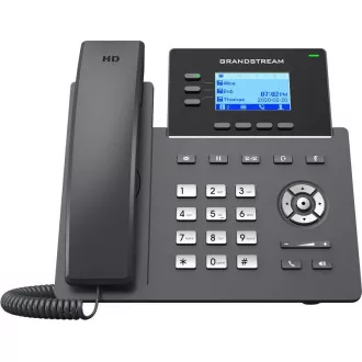 Grandstream GRP2603P SIP telefon, 2,48" LCD zaslon s pozadinskim osvjetljenjem, 6 SIP računa, 2x1Gbit port, PoE