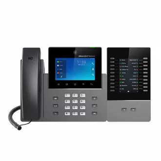 Grandstream GXV3450 SIP video telefon, 5" IPS bar-dot zaslon, 16 SIP računa, Android11, WiFi, BT, PoE+