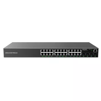 Grandstream GWN7803P L2+ Upravljani mrežni PoE preklopnik 24x 1Gb RJ45, 4x SFP, DHCP, QoS, VLAN