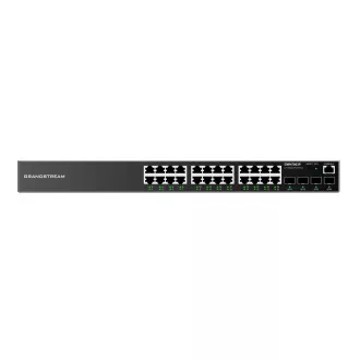 Grandstream GWN7803P L2+ Upravljani mrežni PoE preklopnik 24x 1Gb RJ45, 4x SFP, DHCP, QoS, VLAN