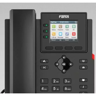 Fanvil X303G SIP telefon, 2,4" trakasti zaslon, 4SIP, dual Gbit, PoE Fanvil X303G SIP telefon, 2,4" trakasti zaslon, 4SIP, dual Gbit, PoE