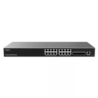Grandstream GWN7812P L3 Upravljani mrežni PoE preklopnik 16 portova / 4 SFP+, VLAN, DHCP, slaganje