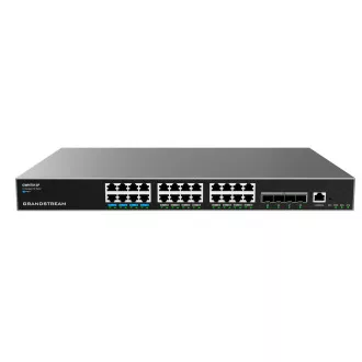 Grandstream GWN7813P Upravljani mrežni PoE preklopnik 3. sloja, 24 porta / 4 SFP+, VLAN, DHCP, slaganje Grandstream GWN7813P Upravljani mrežni PoE preklopnik 3. sloja, 24 porta / 4 SFP+, VLAN, DHCP, slaganje