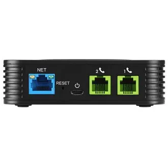 Grandstream HT802 V2 (ATA), 2x FXS, 2 SIP računa, 1x LAN, 3-smjerna konf., automatsko opskrbljivanje Grandstream HT802 V2 (ATA), 2x FXS, 2 SIP računa, 1x LAN, 3-smjerna konf., automatsko opskrbljivanje