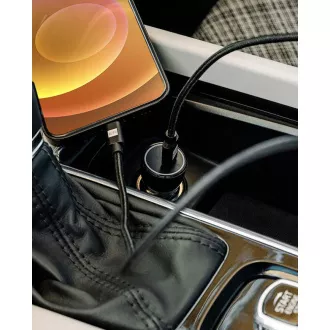 ER POWER 20W USB-C PD auto punjač - crni